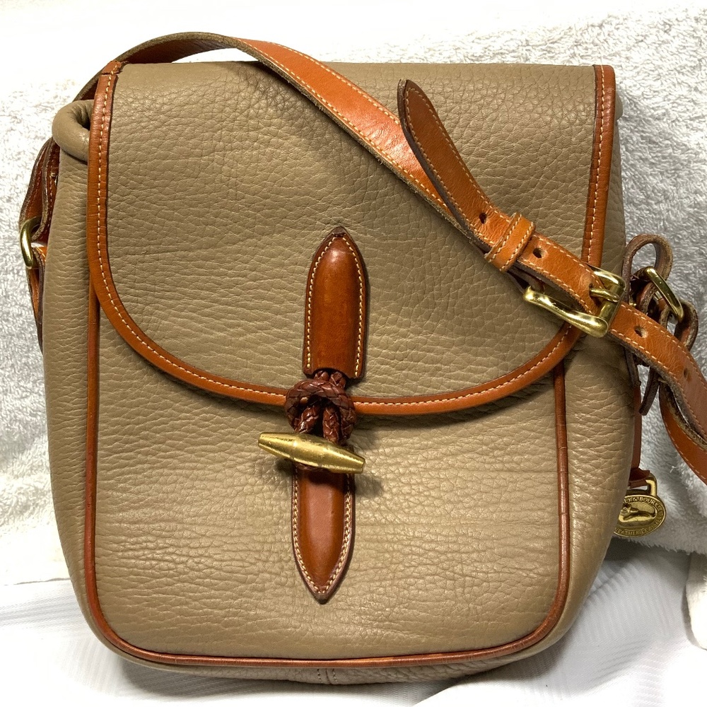 Dooney & Bourke AWL Loden Shoulder Crossbody Bag Style R88 Beige/British Tan